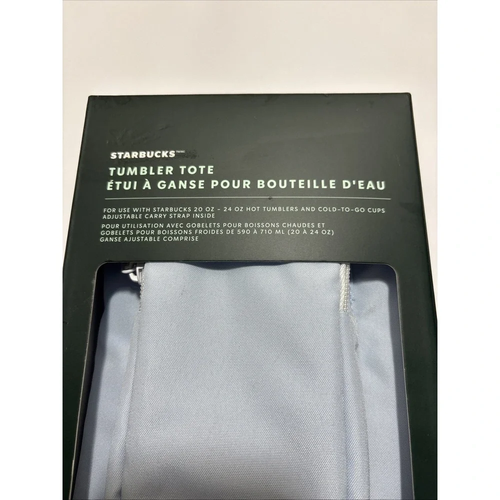 Starbucks 2025 Tumbler Tote Bag‎ With Adjustable Strap Powder Blue (NEW)